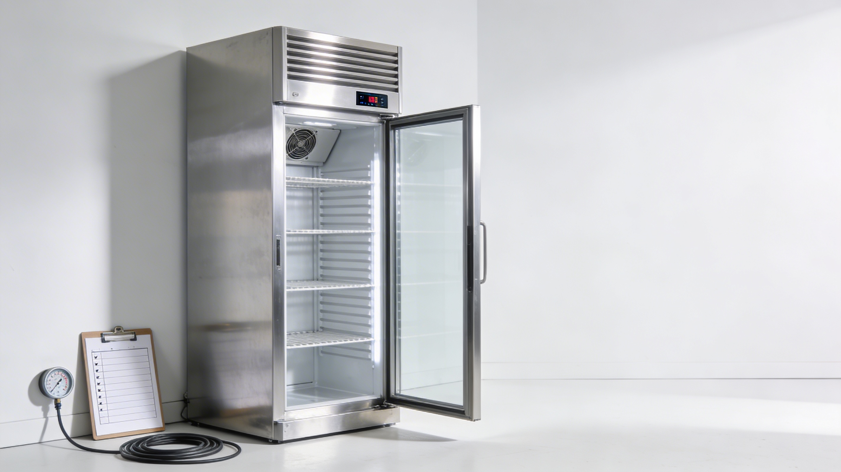 Clean refurbished refrigeration equipment (after refurbishment placeholder)